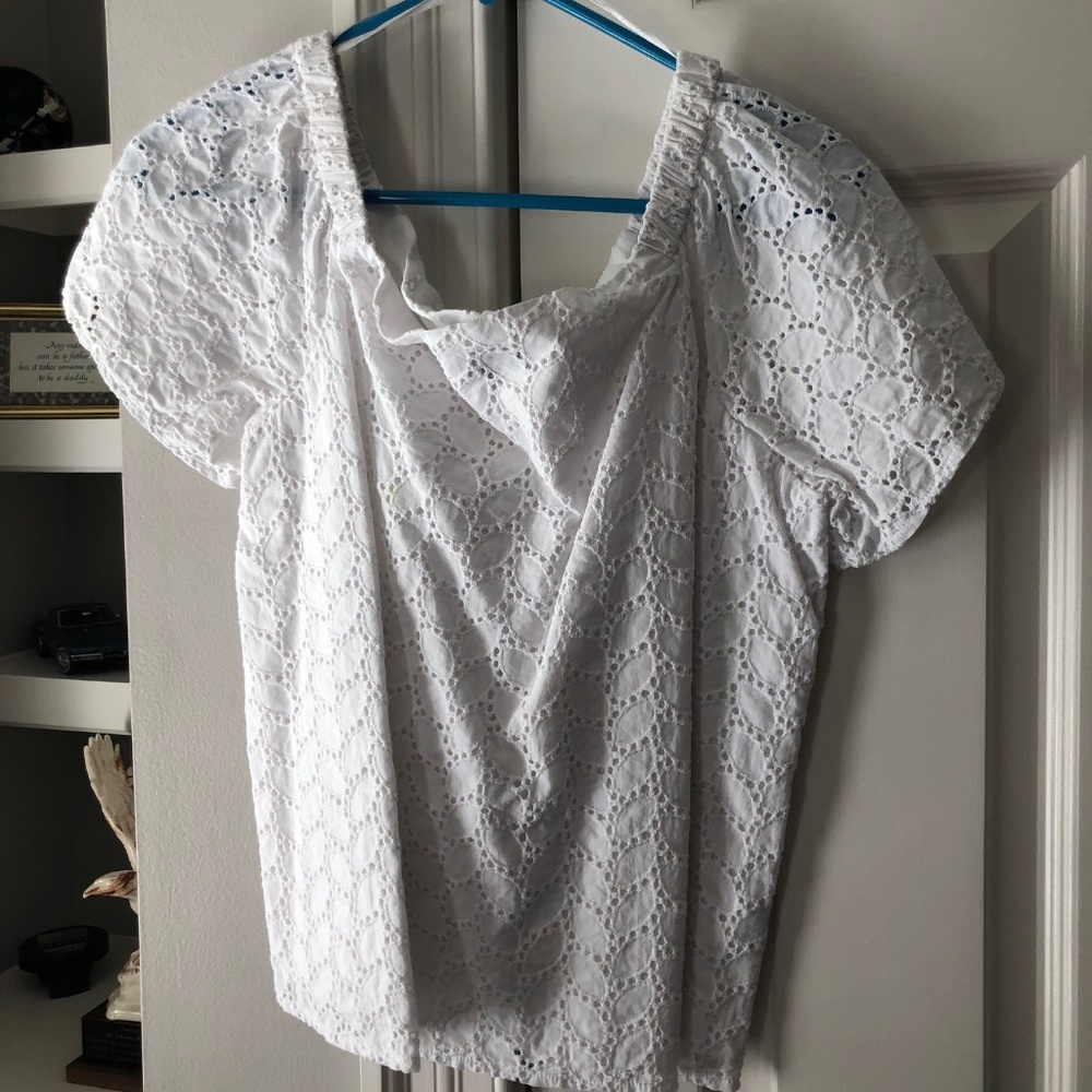 White Off Shoulder Shirt